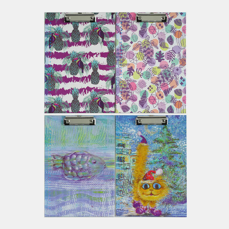 Планшет для паперів D 35248 (192) 4 види, в пакеті, ВИДАЄТЬСЯ ТІЛЬКИ МІКС ВИДІВ