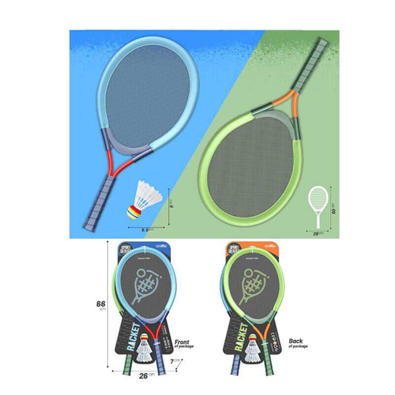 Набір ракеток 9936 A (24) 2 ракетки, пластиковий корпус, текстильна сітка, 2 волани, на листі