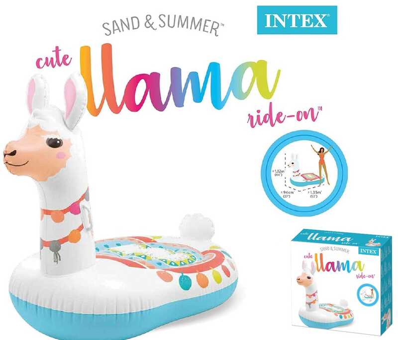 Intex Плотик 57564 NP "Лама" (4) розмір 135х94х112 см, від 3-х років, в коробці