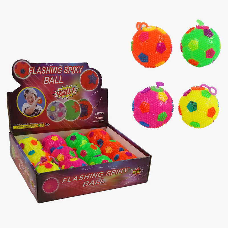 М`яч стрибун C 70422 (30) ЦІНА ЗА 12 ШТУК В БЛОЦІ, підсвічування, пискавка, в коробці