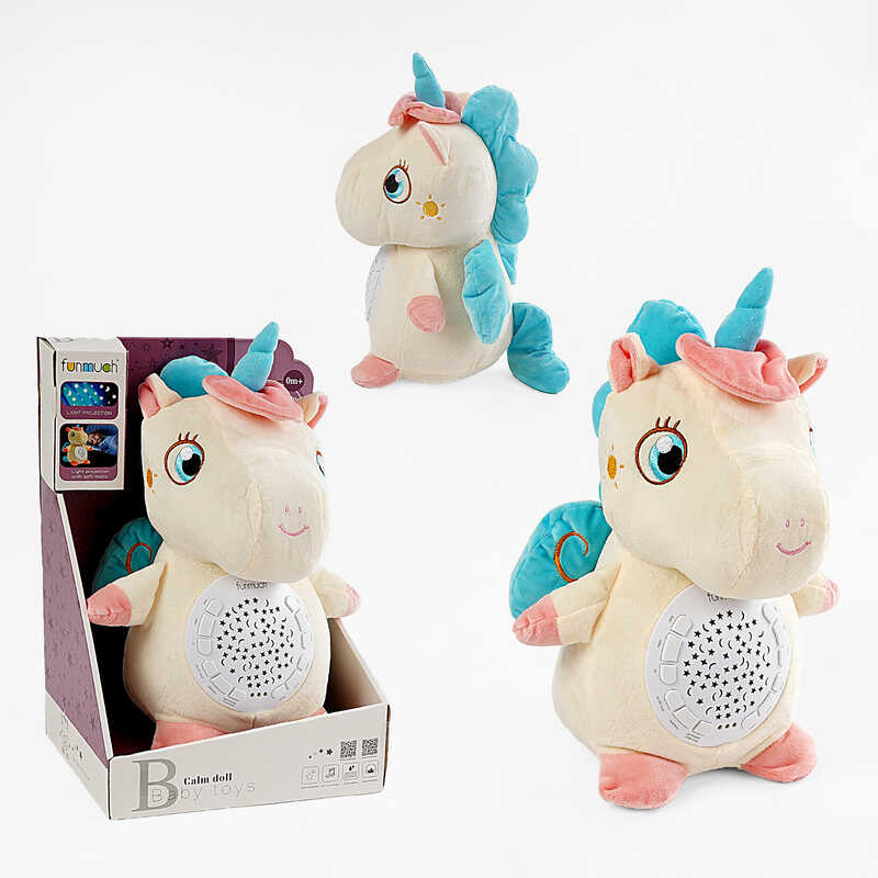 Нічник FM 666-31 (24) "Єдиноріг", проєктор зоряного неба, колискові, звуки природи, таймер, в коробці