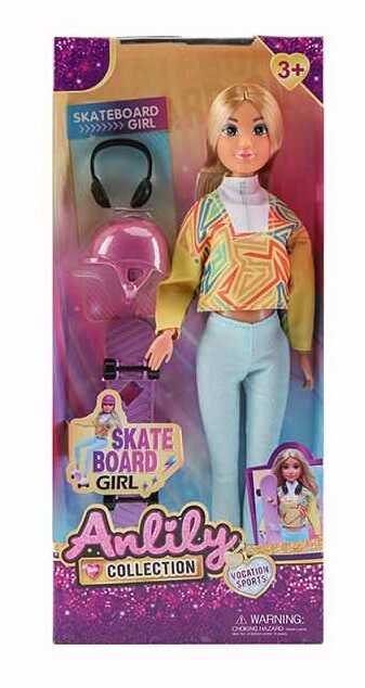 Лялька 616195 (48) висота 30 см, шарнірні суглоби, прошите волосся, аксесуари, знімний одяг, в коробці