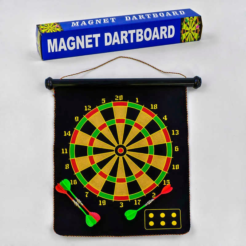 Дартс магнітний С 33999 (24) розмір 17", 4 дротики, в коробці