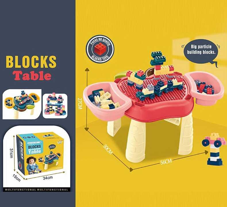 Столик з конструктором RX 1900-49 (12) 2 кошики під конструктор, наклейки, в коробці