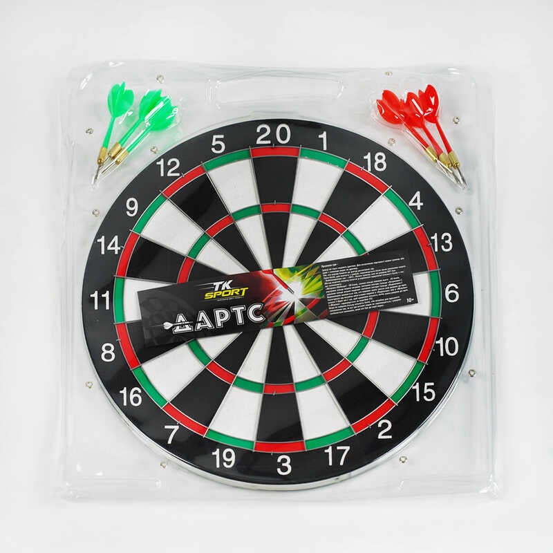 Дартс С 33996 (24) "TK Sport", з металевою сіткою, розмір 17", в слюді