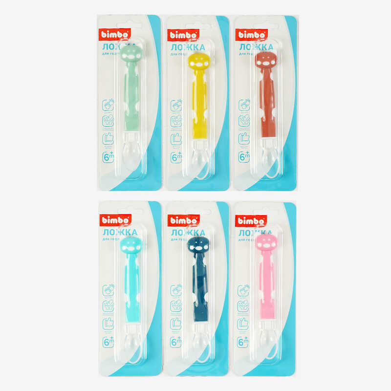 гр Ложечка C 63871 (432) "Bimbo", 6 видів, на листі, ВИДАЄТЬСЯ ТІЛЬКИ МІКС ВИДІВ