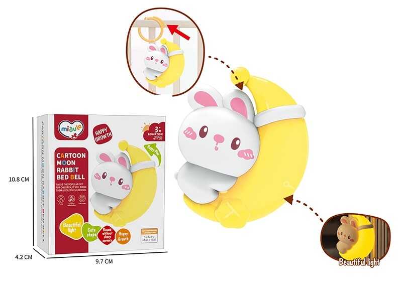 Нічник 368-15 (240) “Зайченя”, м’яке світло, на батарейках, в коробці