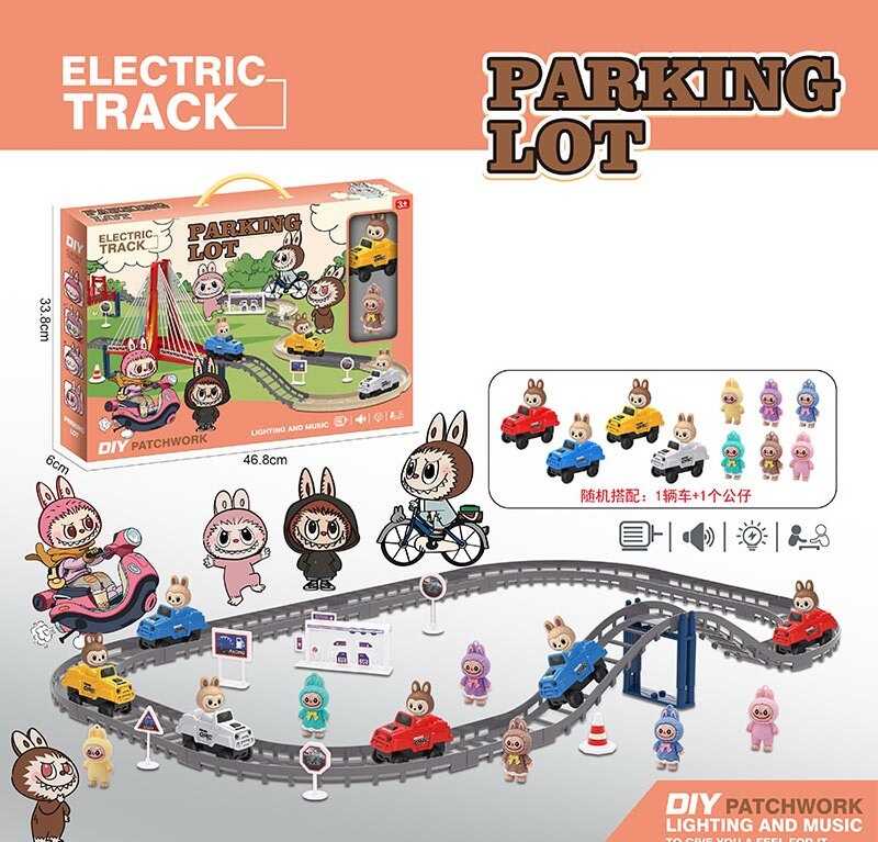 Трек 9263-14 F (36/2) машинка на батарейках, фігурка героя, в коробці