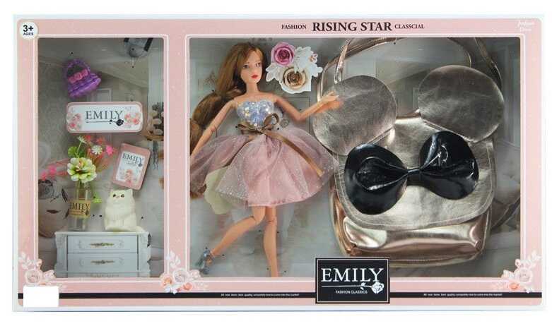 Лялька QJ 096 B (12) висота 30 см, аксесуари, сумочка для дівчинки, в коробці