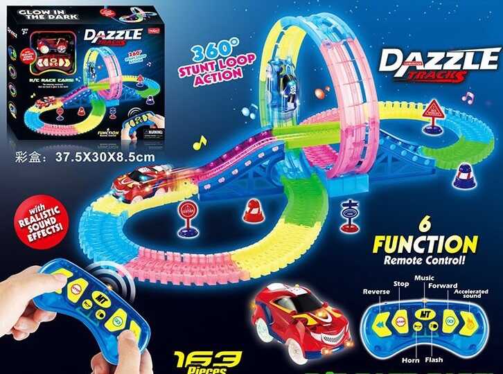 Автотрек на радіокеруванні 132 (24/2) світло, звук, довжина траси 348 см, в коробці