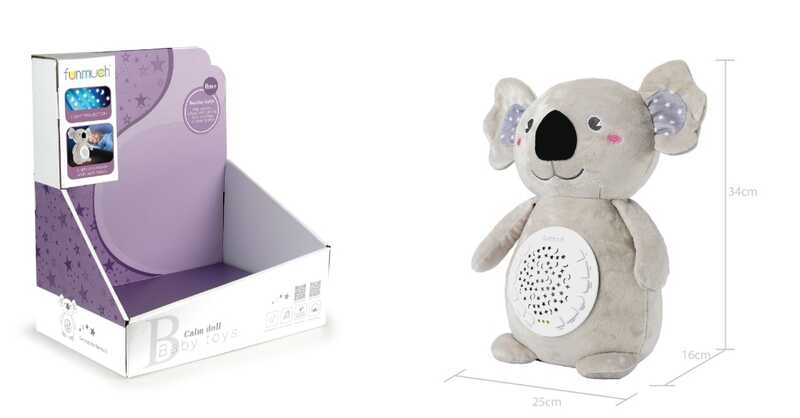 Нічник FM 666-30 (24) "Коала", проєктор зоряного неба, колискові, звуки природи, таймер, в коробці