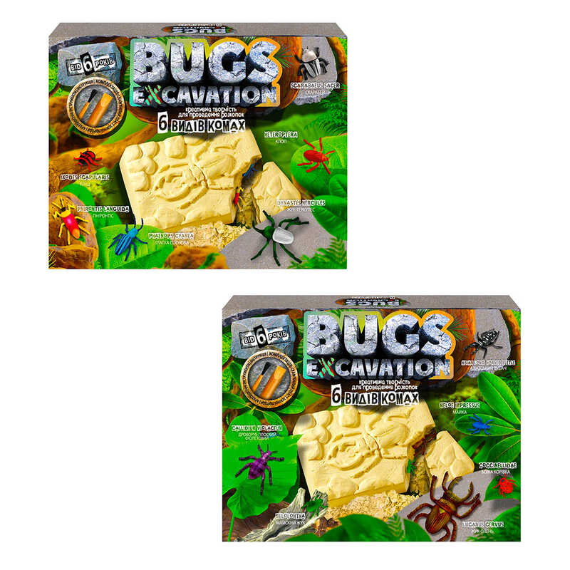 гр Розкопки "BUGS EXCAVATION" жуки BEX-01-05U,06U (6) "Danko Toys", у коробці