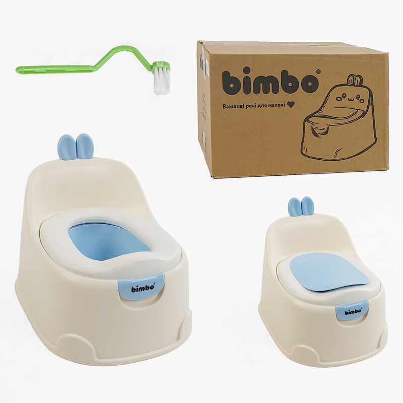 гр Горщик BM-17355 (1) "Bimbo", знімна м’яка накладка, кришка, щіточка, в коробці