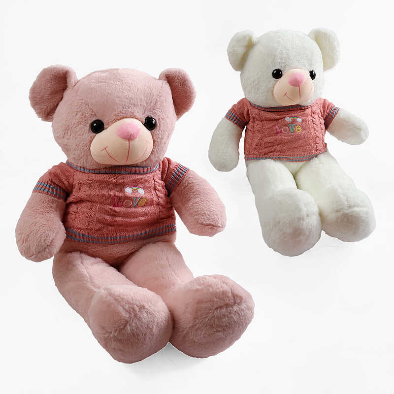 М`яка іграшка M 18123 (30) “Ведмедик”, 43х25х80 см, в’язаний светр