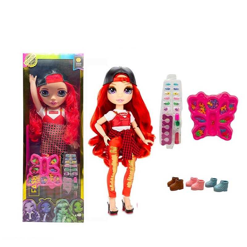 Лялька TK 2338 (24/2) висота 57см, рухливі кінцівки та голова, знімний одяг та взуття, накладні нігті, лак, розділювач для пальців, бальзам для губ, в коробці