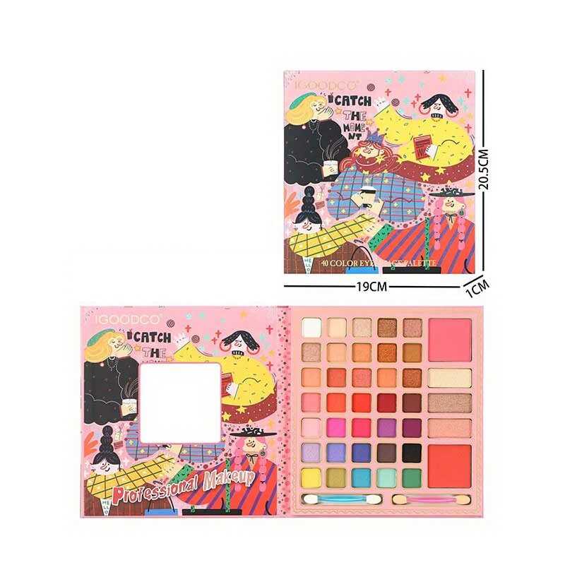 Косметика LK 5171 (96) 35 кольорів тіней, набір хайлайтерів та рум'ян, у коробці