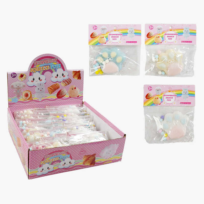 Гра антистрес C 70652 (16) ЦІНА ЗА 24 ШТУКИ В БЛОЦІ, “Лапка”, в пакеті