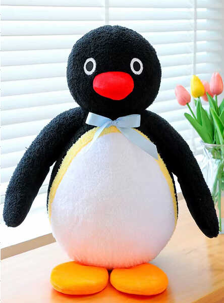 М’яка іграшка M 18270 (100) "Пінгвінчик", висота 37см, пришитий бантик