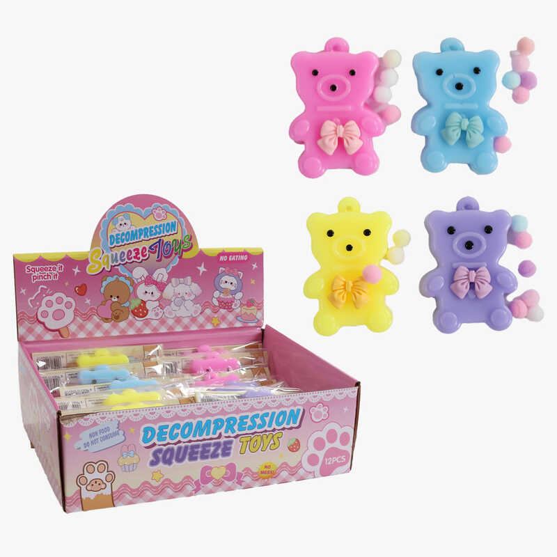 Гра антистрес C 71075 (32) ЦІНА ЗА 12 ШТУК В БЛОЦІ, “Ведмедик”, в коробці