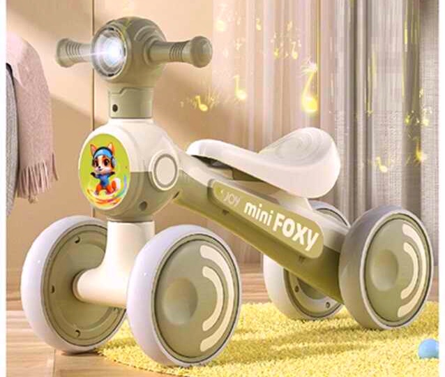 «Велобіг JOY 4-х колісний TR-90118 , колеса EVA, рама пластик, УКРАЇНСЬКЕ ОЗВУЧУВАННЯ та підсвічування, в коробці