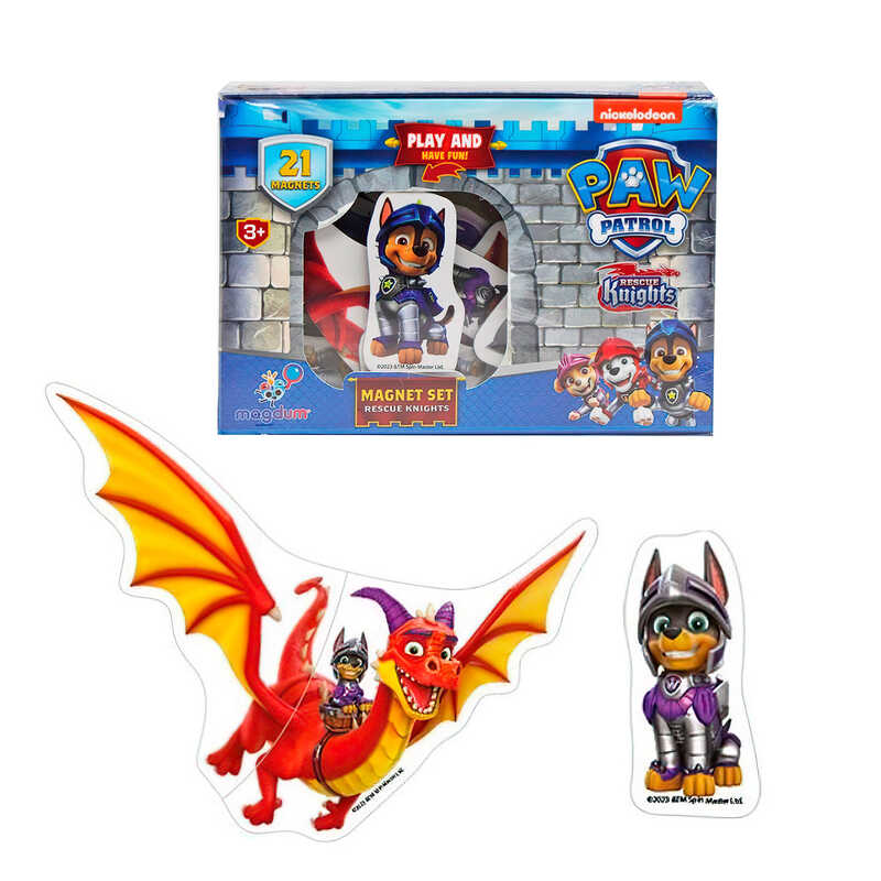 гр Набір магнітів ML 4034-06 "Щенячий патруль. Лицарі" (60) "Magdum"