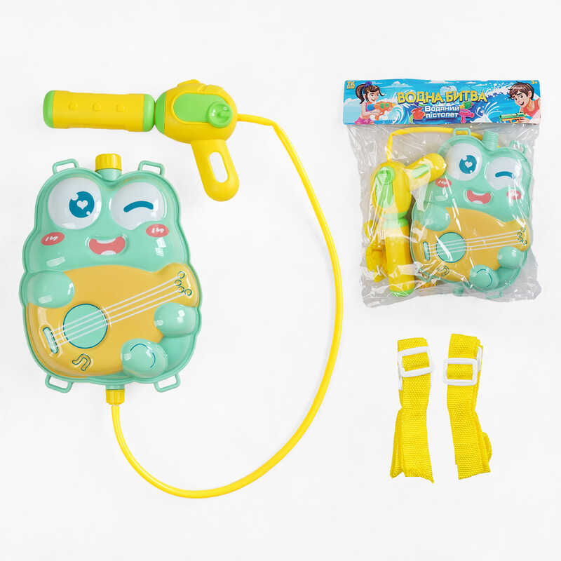 Водний пістолет з балоном TK-40518 (60) “TK Group”, помповий механізм, лямки регульованої довжини, в пакеті