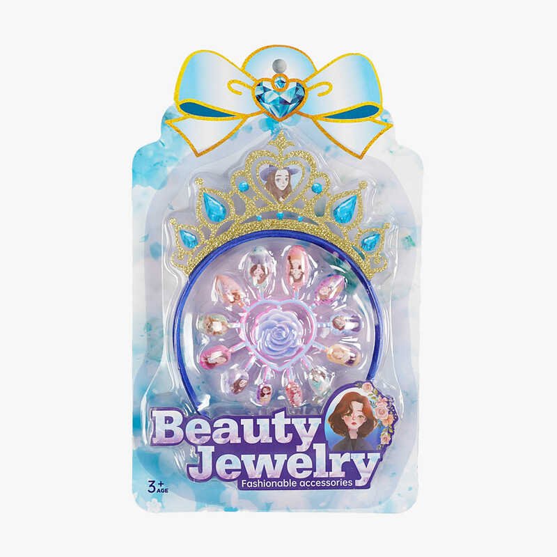 Накладні нігті JDL 212-1 (384/2) 12 штук, обруч для волосся, на листі