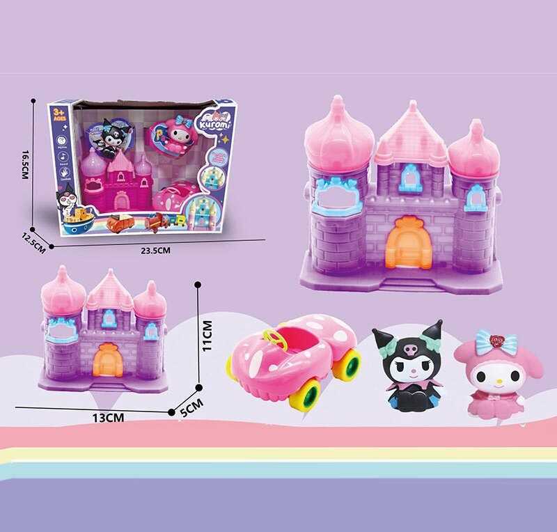 Будиночок з героями YQ 503 (48/2) 2 фігурки героїв, замок, машинка, в коробці