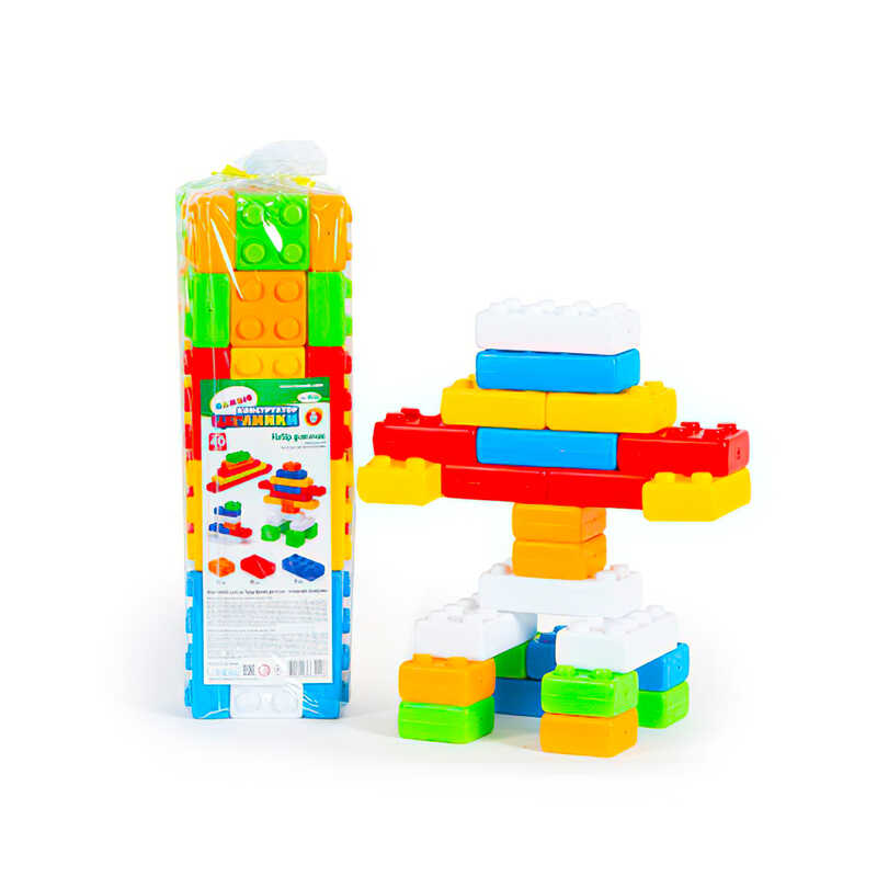 гр Конструктор "Цеглинки №2" 115/20 (12) "BAMSIC" 40 деталей, в пакеті