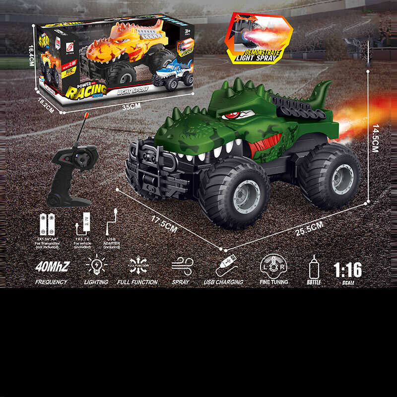 Машина на радіокеруванні ZJ 238-90 A (24) 2 кольори, акумулятор 3.7 V, пульт, масштаб 1:16, підсвічування, парогенератор, гумові шини, в коробці