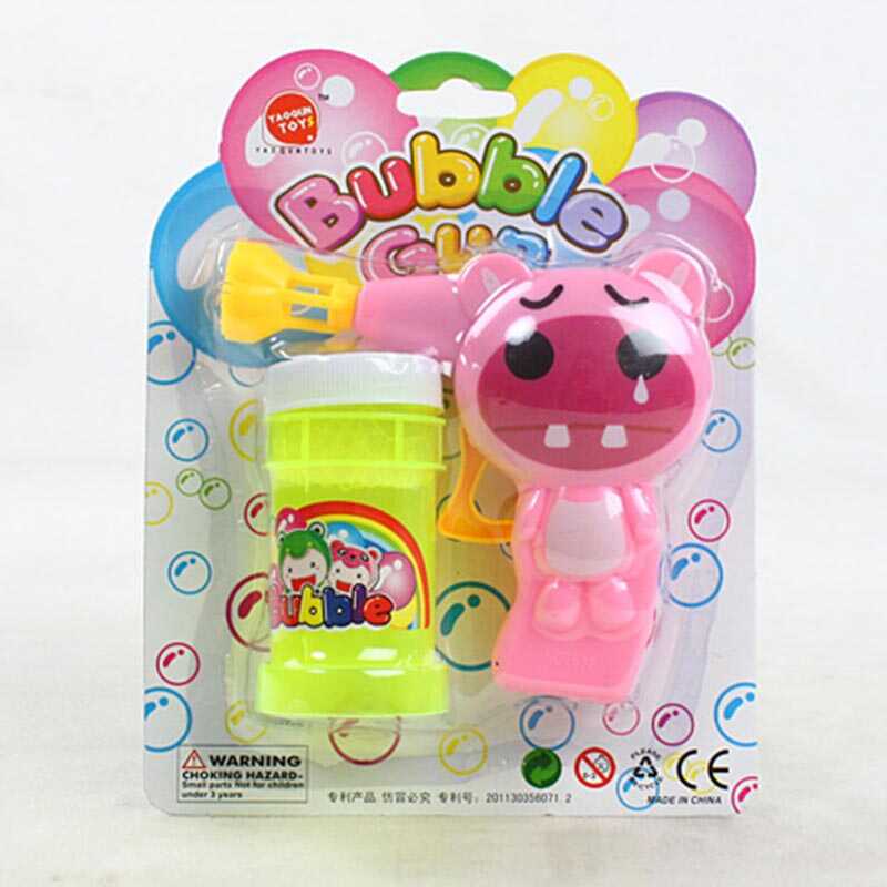 Пістолет з мильними бульбашками 632 N (252/2) механічний принцип роботи, мильний розчин, на листі