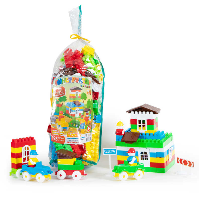 гр Конструктор №4 115/11 (8) "BAMSIC" 193 деталі, у пакеті