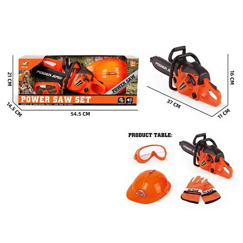 Набір інструментів 192 C 1/2 (12) 4 елементи, звук, ланцюгова пила, каска, окуляри, рукавички, в коробці