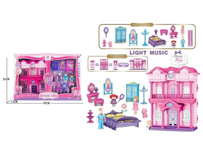 Будиночок 6607 (16/2) фігурки героїв, меблі, звук, підсвічування, в коробці