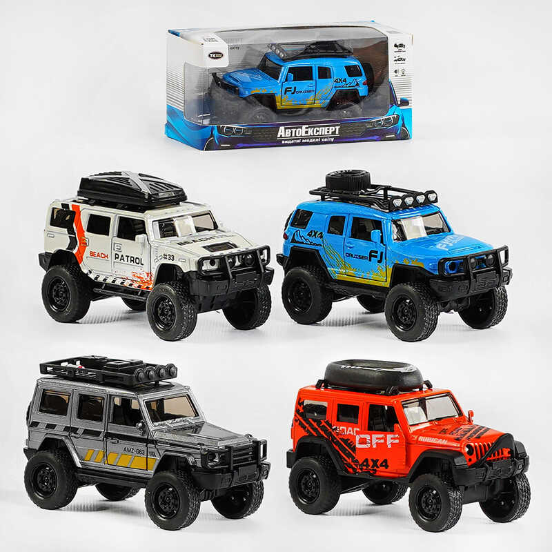 Машинка MG - 10315 (120/2) "Авто Експерт" 4 види, металопластик, 1:36, звук, світло, інерція, відчиняються двері, в коробці ВИДАЄТЬСЯ МІКС ВИДІВ