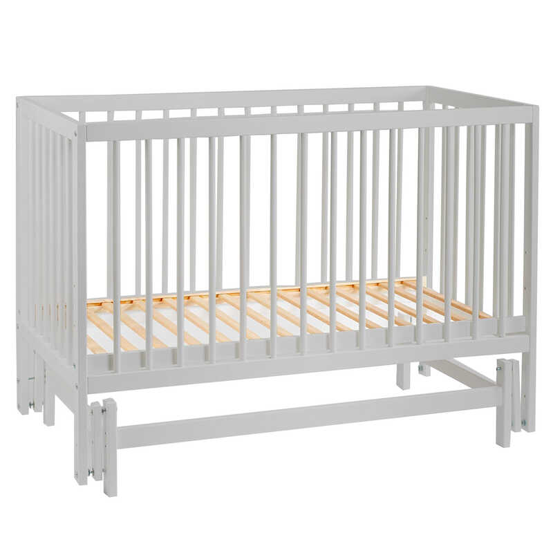 гр Ліжечко дитяче "КАЗКА-2" (1) шарнир-підшипник з висувною паличкою (Сірий+Сіра паличка)