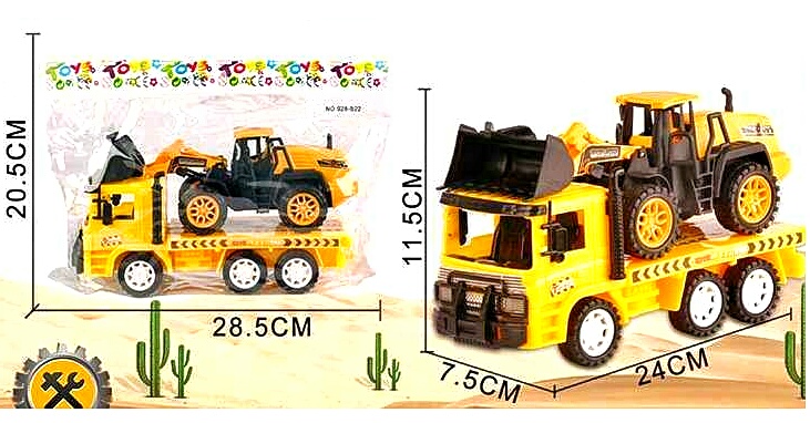 Набір спецтехніки 928 В22 , 2 шт , інерція, в пакеті