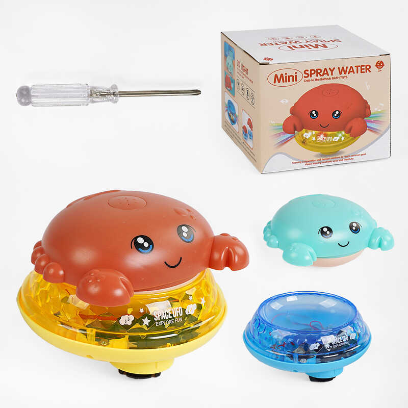 Гра для ванни 7020 (72) 2 кольори, музика, підсвічування, колесо вільного ходу, водний фонтанчик, в коробці