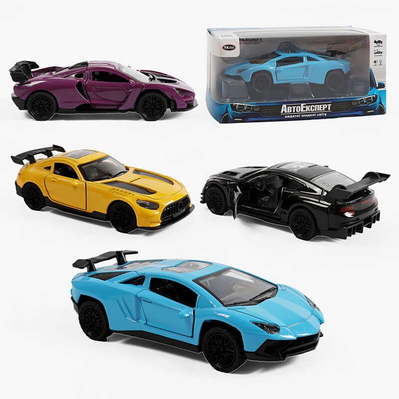 Машинка MG-87441 (120/2) "Авто Експерт", металопластик, масштаб 1:36, інерція, відчиняються двері, в коробці, ВИДАЄТЬСЯ ТІЛЬКИ МІКС ВИДІВ