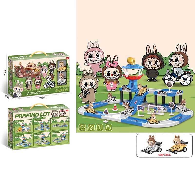 Трек 111-481 B (36/2) 2 машинки, 2 рівні треку, герої, в коробці