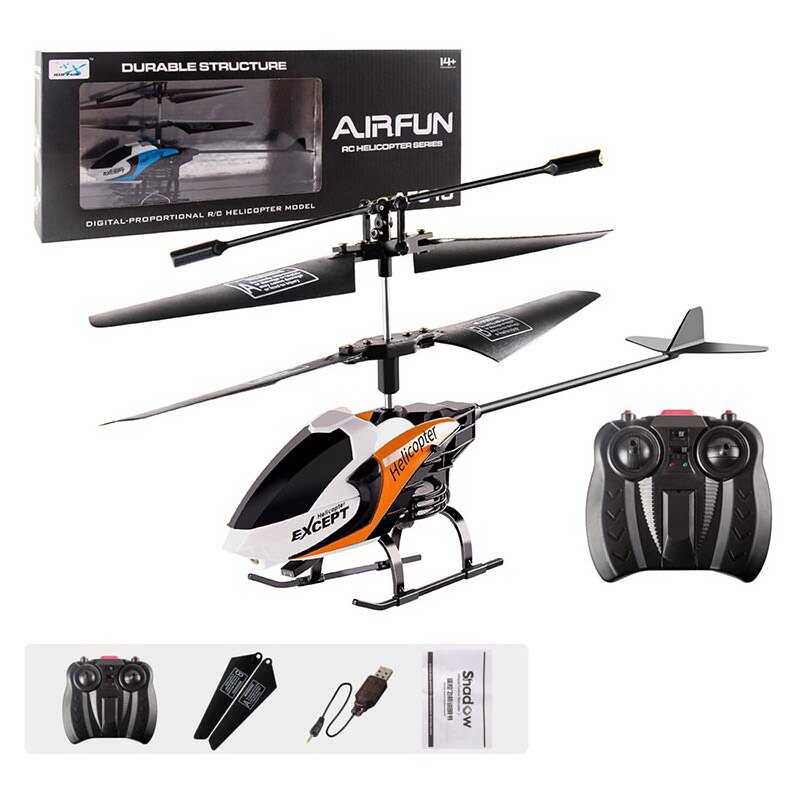 Гелікоптер на радіокеруванні AF 610-2 (36) 2 кольори, пульт 2,4 G, вбудований акумулятор, підсвічування, у коробці