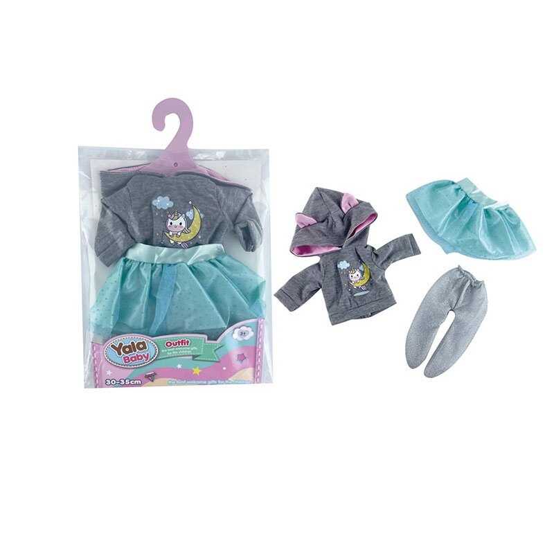 Одяг для пупса YLC 235 R (120) кофтинка, спідниця, колготки, в пакеті