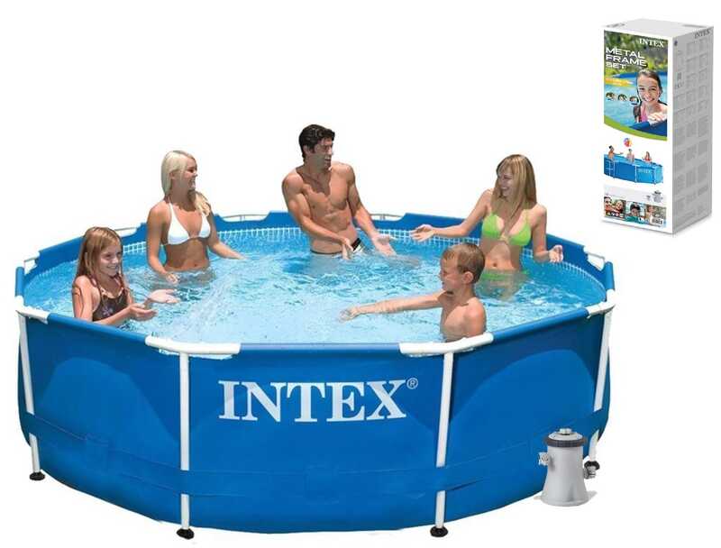 Intex Басейн каркасний 28202 NP (1) об'єм: 4485л, розмір:305х76см, фільтр-насос 1250л/год, мережа 220-240В, вік 6+ років