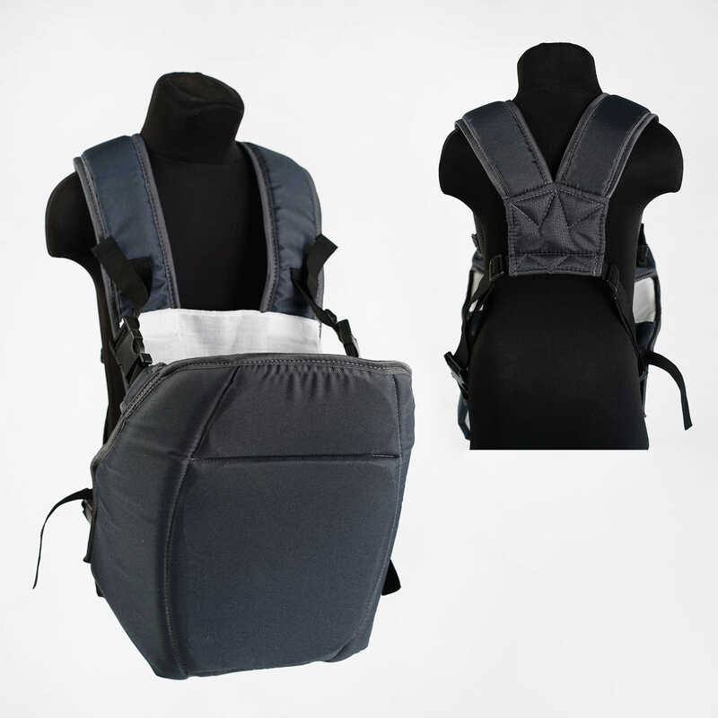 гр Рюкзак-кенгуру №6 1340 (1) сидячи, для дітей від 3 місяців, до 13 кг, колір графіт