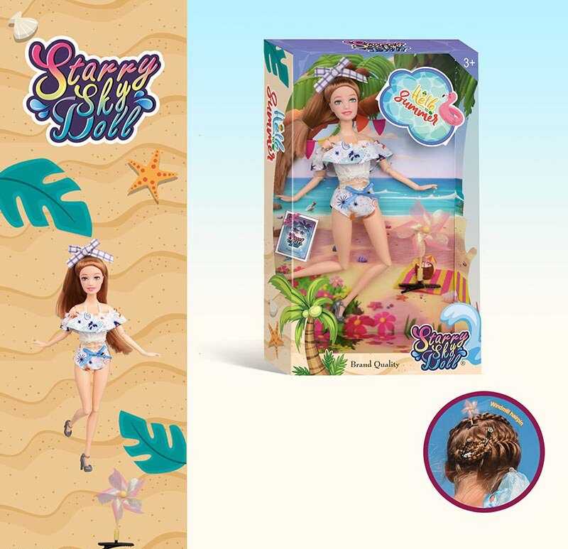 Лялька SK 052 B (48/2) 30 см, шарнірні суглоби, аксесуари, знімне взуття, в коробці