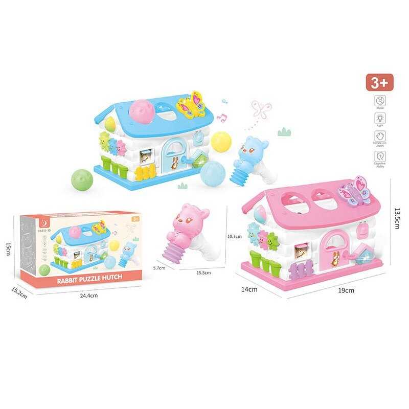 Хатинка логічна HL 311-10 (24/2) 2 кольори, в коробці