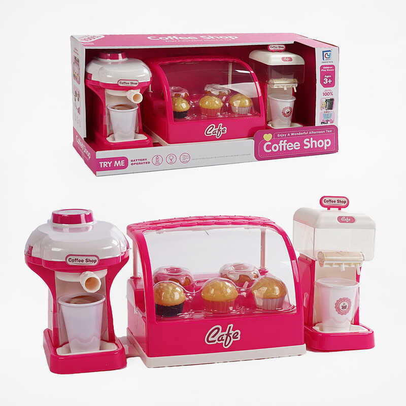 Кав`ярня 818-228 A (18) підсвічування, кавомашина, вододозатор, солодощі, в коробці