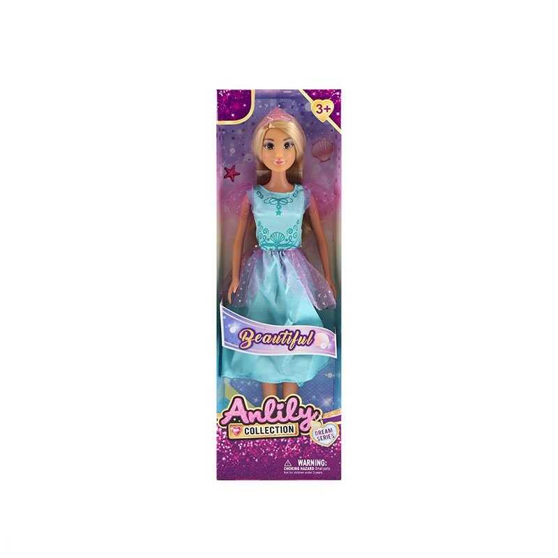 Лялька 616856 (48) висота: 30 см, голова та руки: гума, тіло та ноги: пластик, знімна сукня та взуття, діадема, в коробці