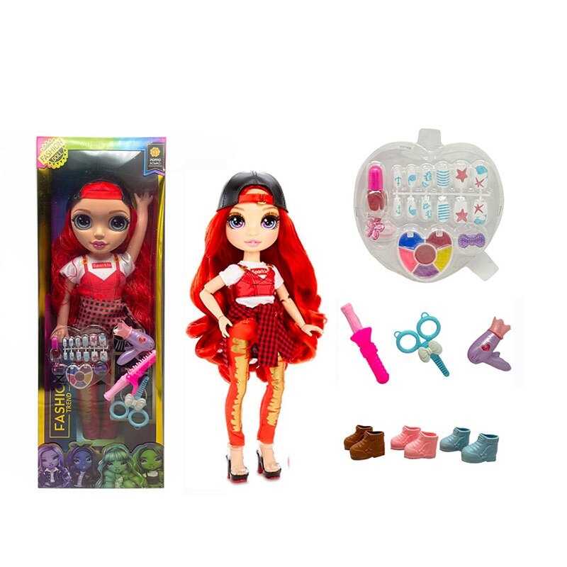 Лялька TK 2326 (24/2) висота 57см, рухливі кінцівки та голова, знімний одяг та взуття, накладні нігті, лак, 2 каблучки, фен, стайлер, в коробці