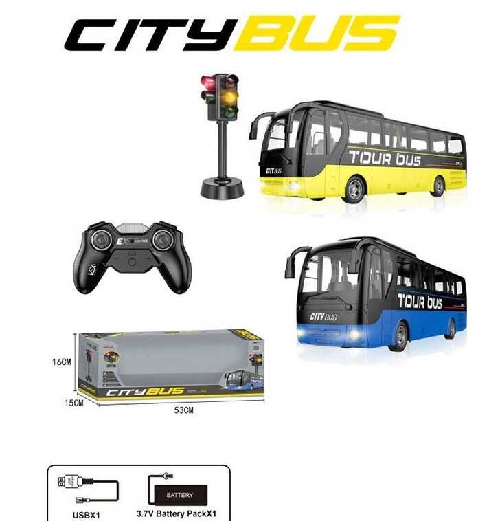 Автобус на радіокеруванні 666-699 LA (18) 2 види, в коробці, ВИДАЄТЬСЯ МІКС